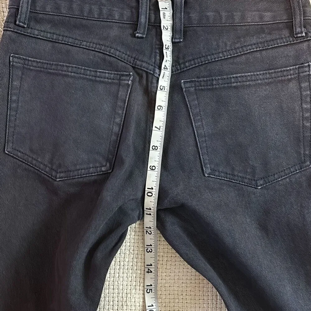 J Galt Black Flare Jeans Faded Denim grunge‎ skater y2k Size S
